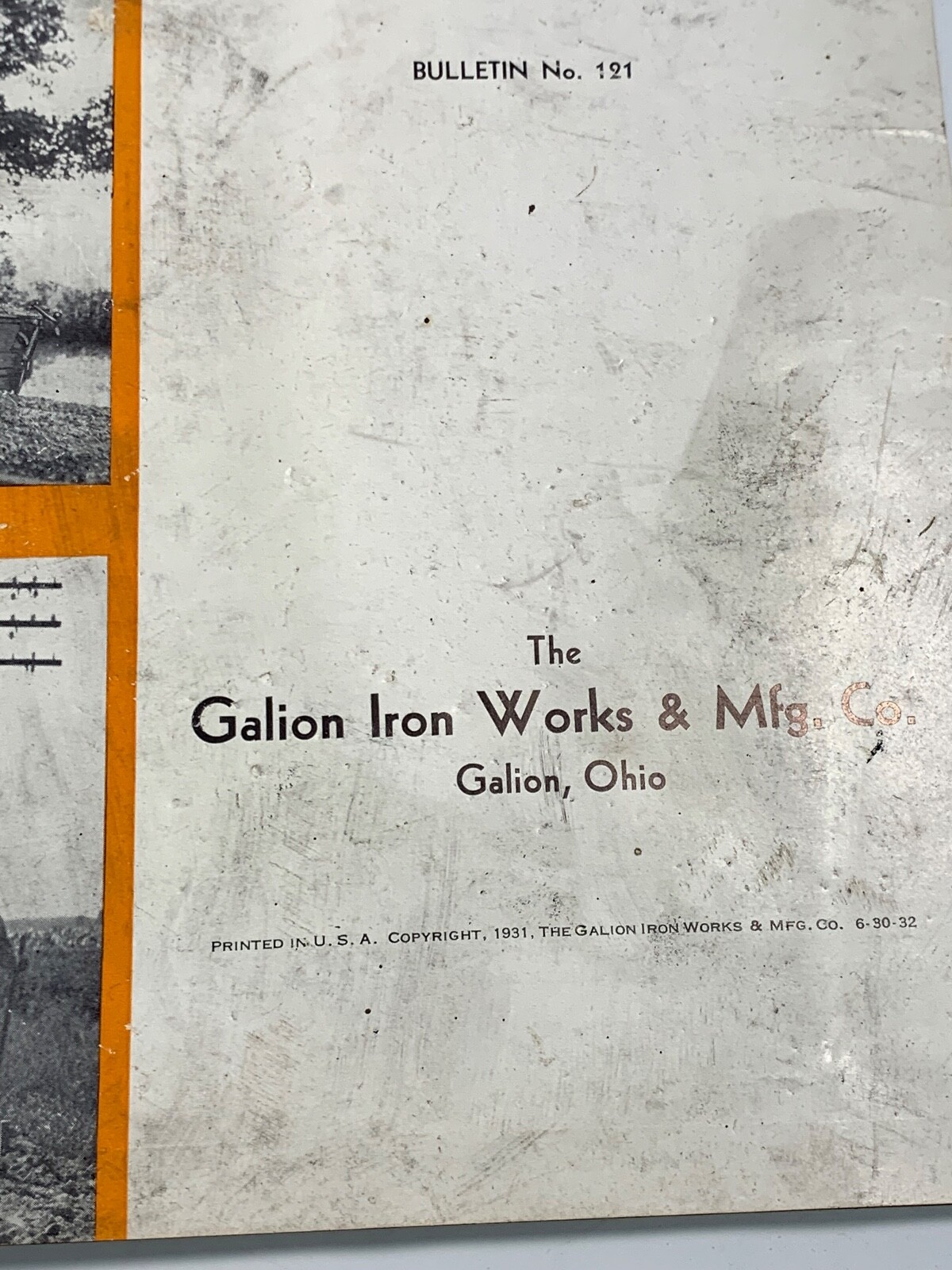 GALION SPREADERS – GALION IRON WORKS MFG CO OHIO, ASPHALT, STONE, GRAVEL, SLAG