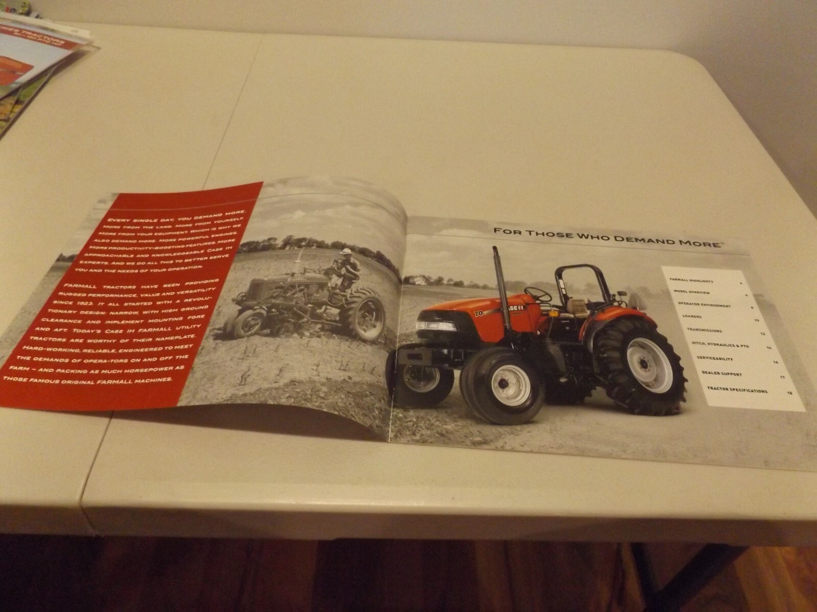 CASE-IH FARMALL SERIES UTILITY TRACTORS 50-90 PTO HP, LIT # CIH4220810