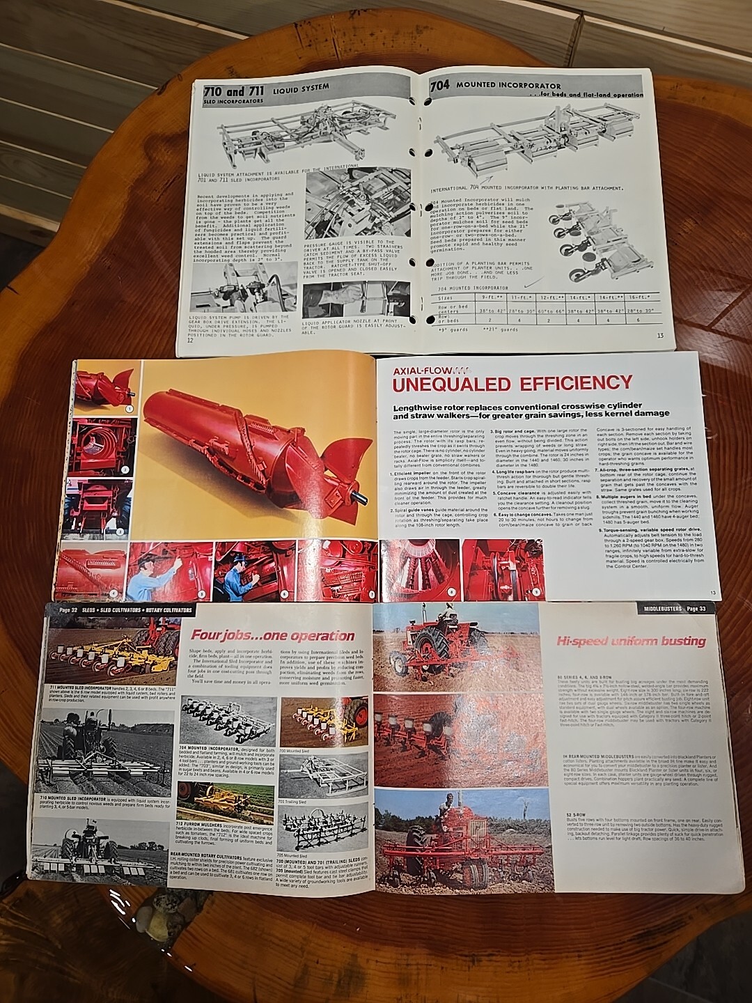 Lot (3) Vintage International Farm Equipment Brochures Tractors Combine Planter