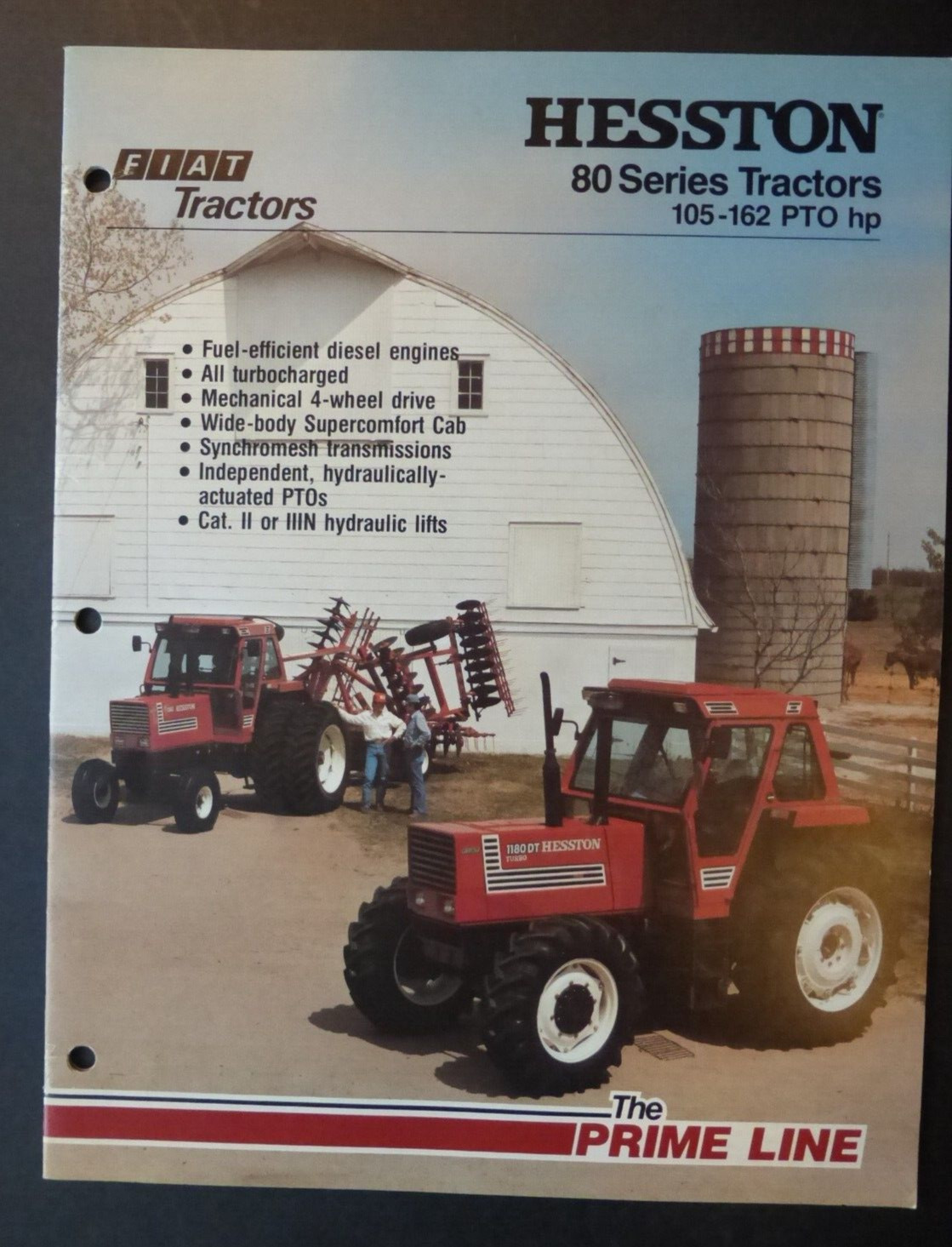 VTG Ad Sales Brochure Catalog Hesston 80 Series Tractors