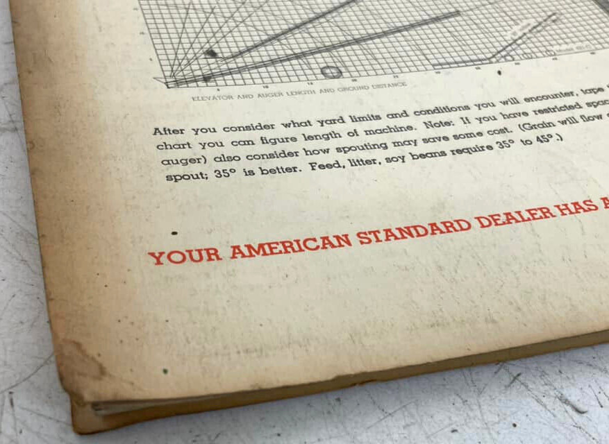 Vtg 1958 American Standard Planter Co Farm Equipment Print Ad Brochure Catalog