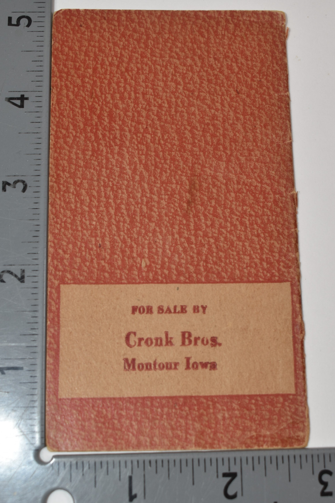 Antique Cronk Bros Montour IA American Fence 1918 Advertising Memo Book Ledger