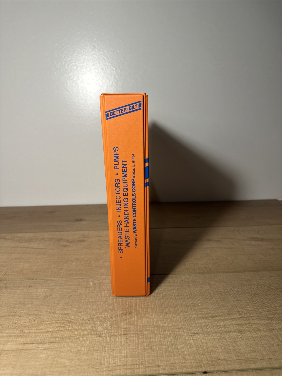 Vintage Better-Bilt Orange Sales Binder Farm Equipment