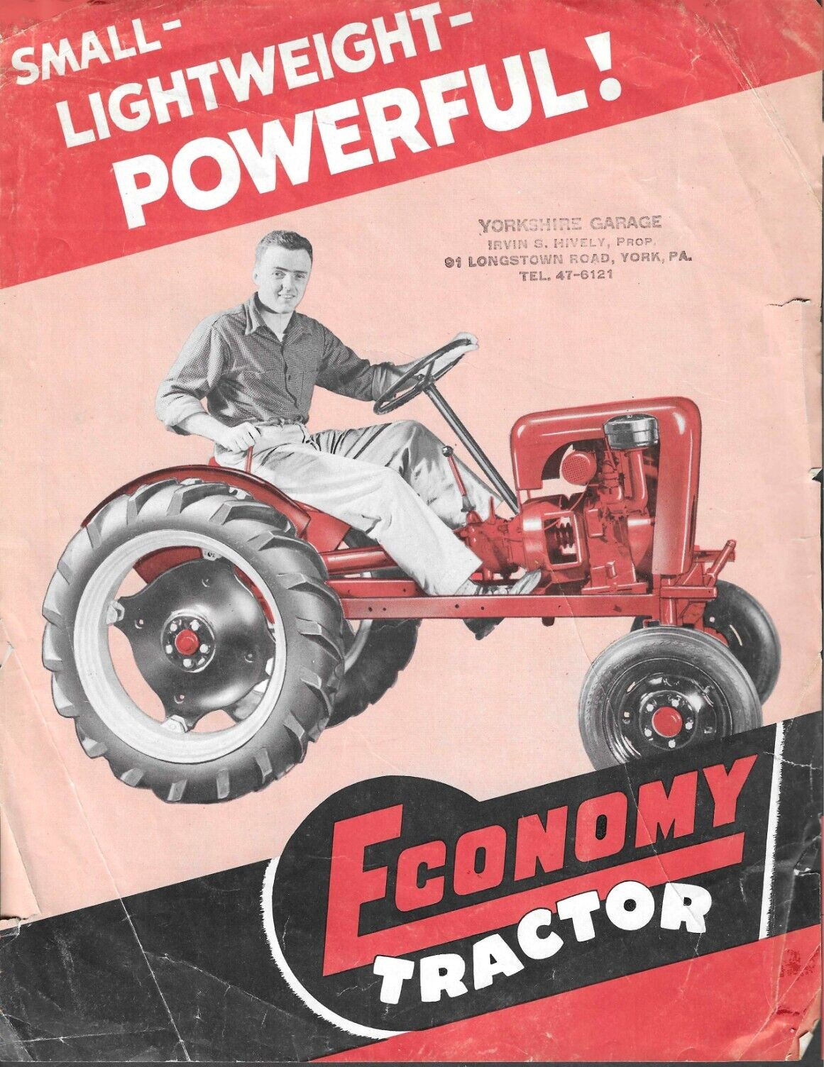 Early 1970s ECONOMY TRACTOR Brochure 2 pgs