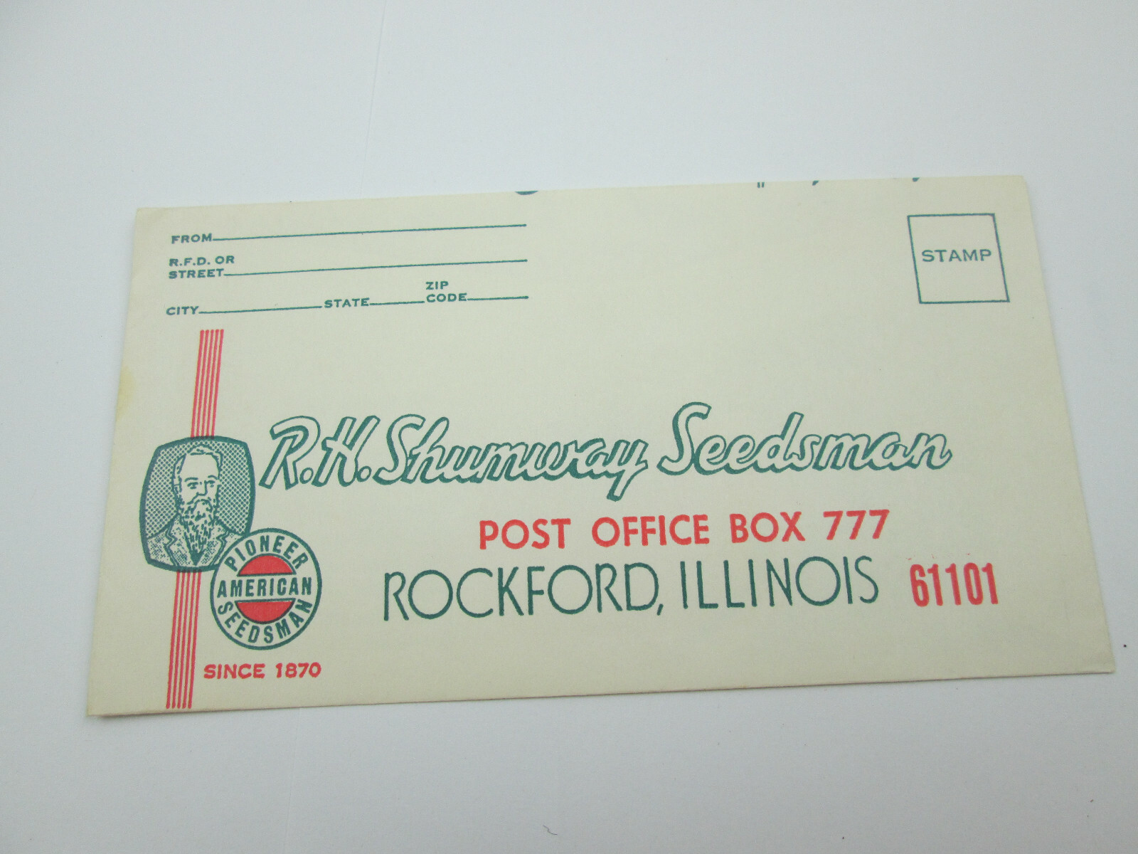 Vintage R.H. Shumway Seedsman Catalog Ordering Envelope Tomatos Seed Order