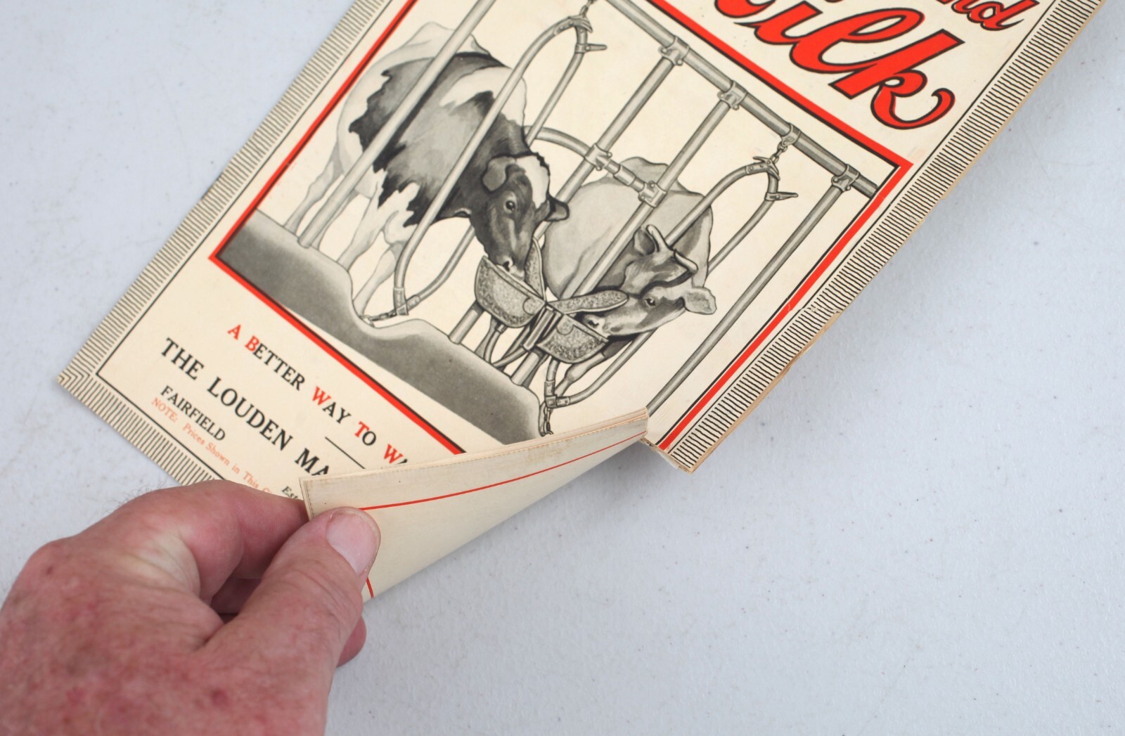 Vintage Louden Machinery Co. Cow Watering Equipment Booklet Fairfield Iowa Milk