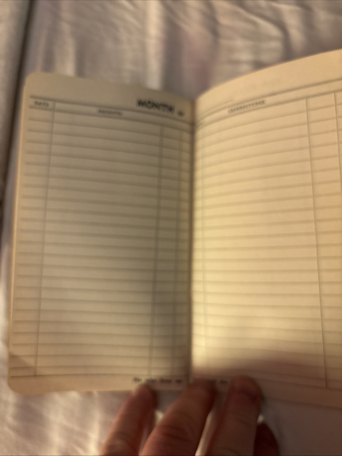 Vintage 1950 Master Farmer Ledger Unused Rain And Hall Insurance Bureau