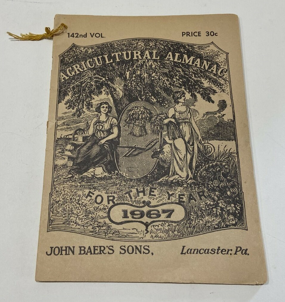 John Baer Sons Agricultural Almanacs 1965 & 1967