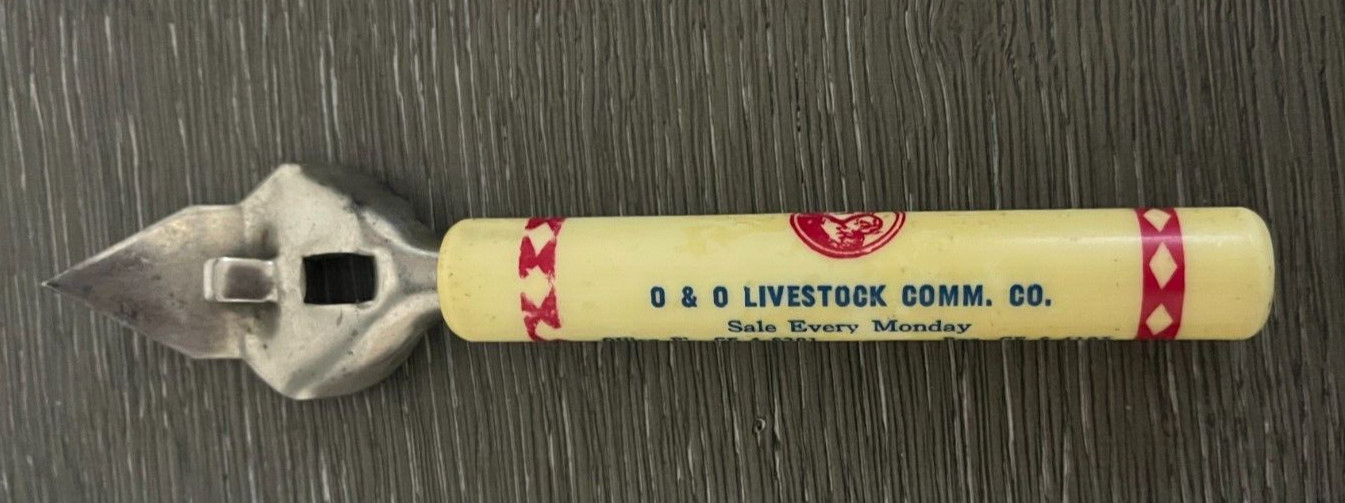Vintage O & O Livestock Comm Can Bottle Opener – Kearney Nebraska
