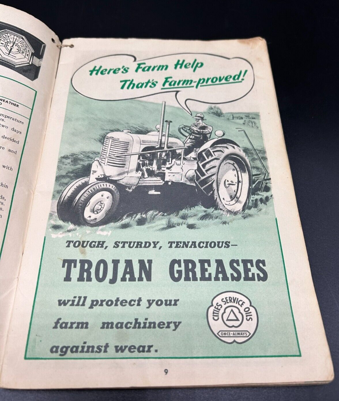 1945 Farm Facts Book-Cities Service Oils- Bonus Cheat Sheet for Measuring Cattle