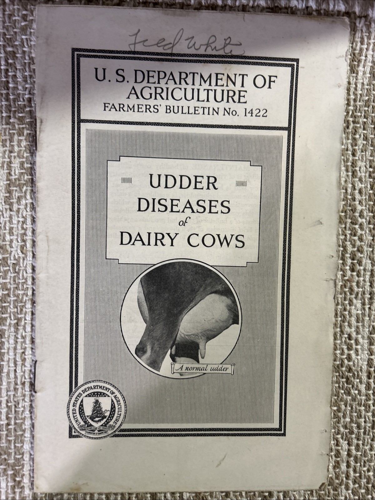 Lot Of 7 USDA 1930’s Farmers Information, Soil Defense, Dairy Farming More #4