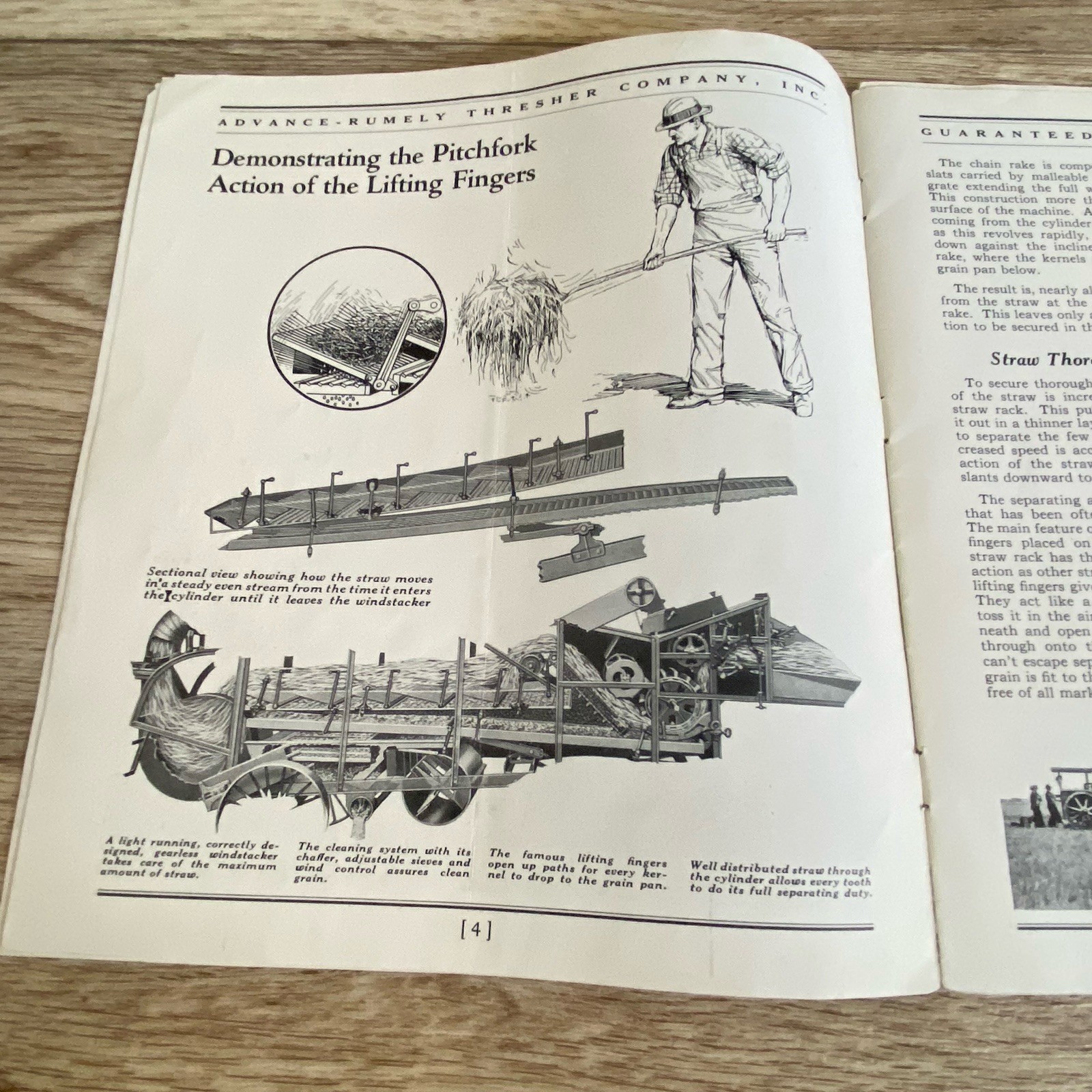 Advance Rumely Grain & Rice Steel Threshers Sales Brochure Machinery Tractor