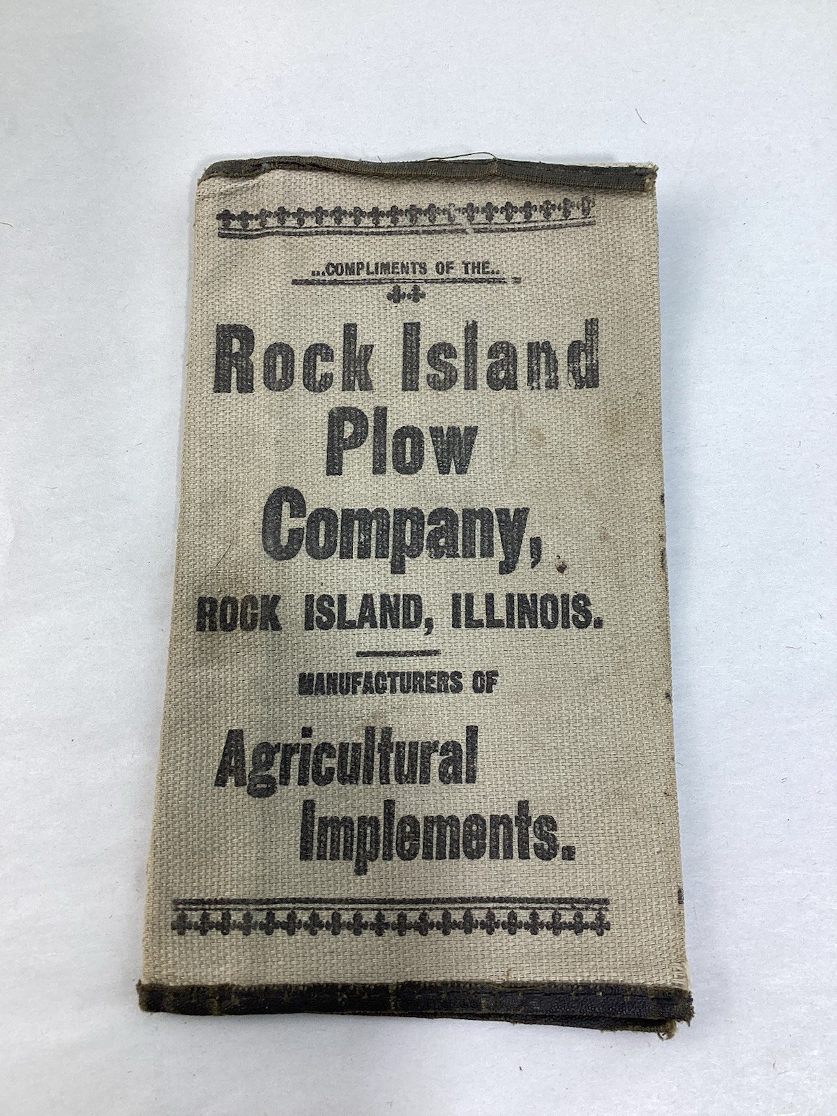 Antique 1906 Cloth Bound Rock Island Plow Co. Pocket Notebook & Sales – Complete