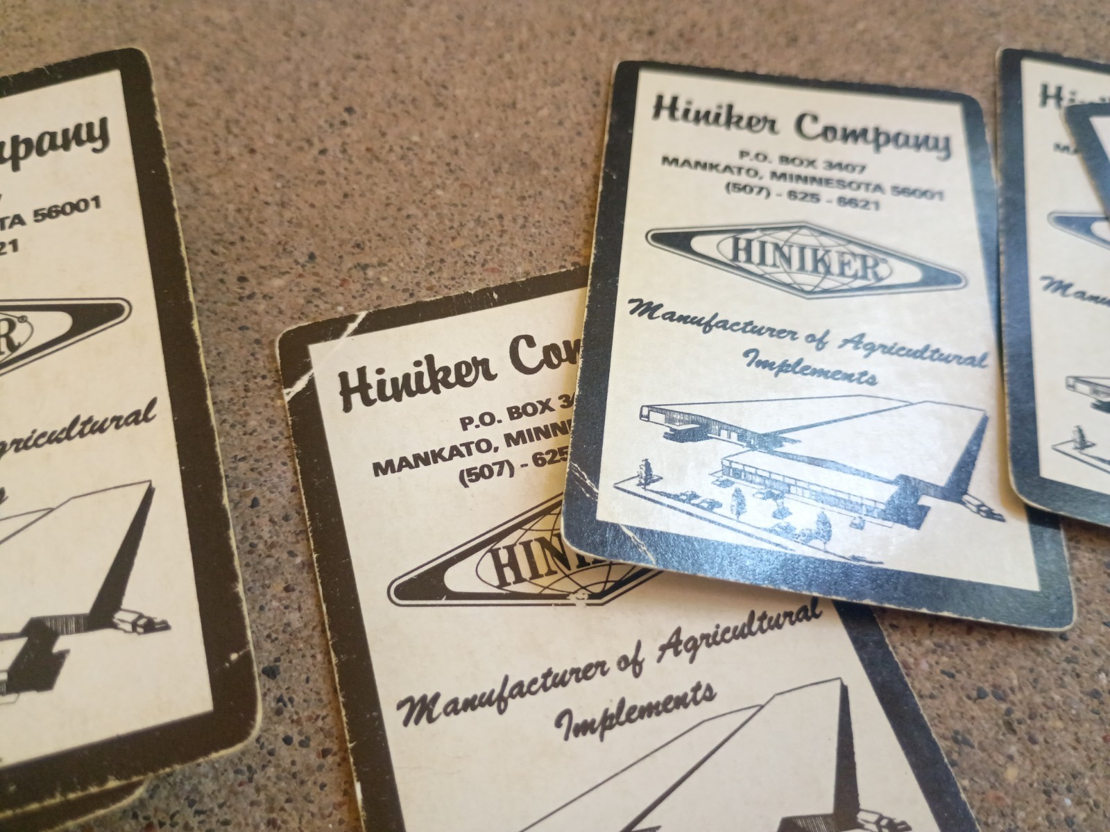 —Vtg Hiniker Company Mankato MN Deck of 54 playing cards Ag Implement Tractor