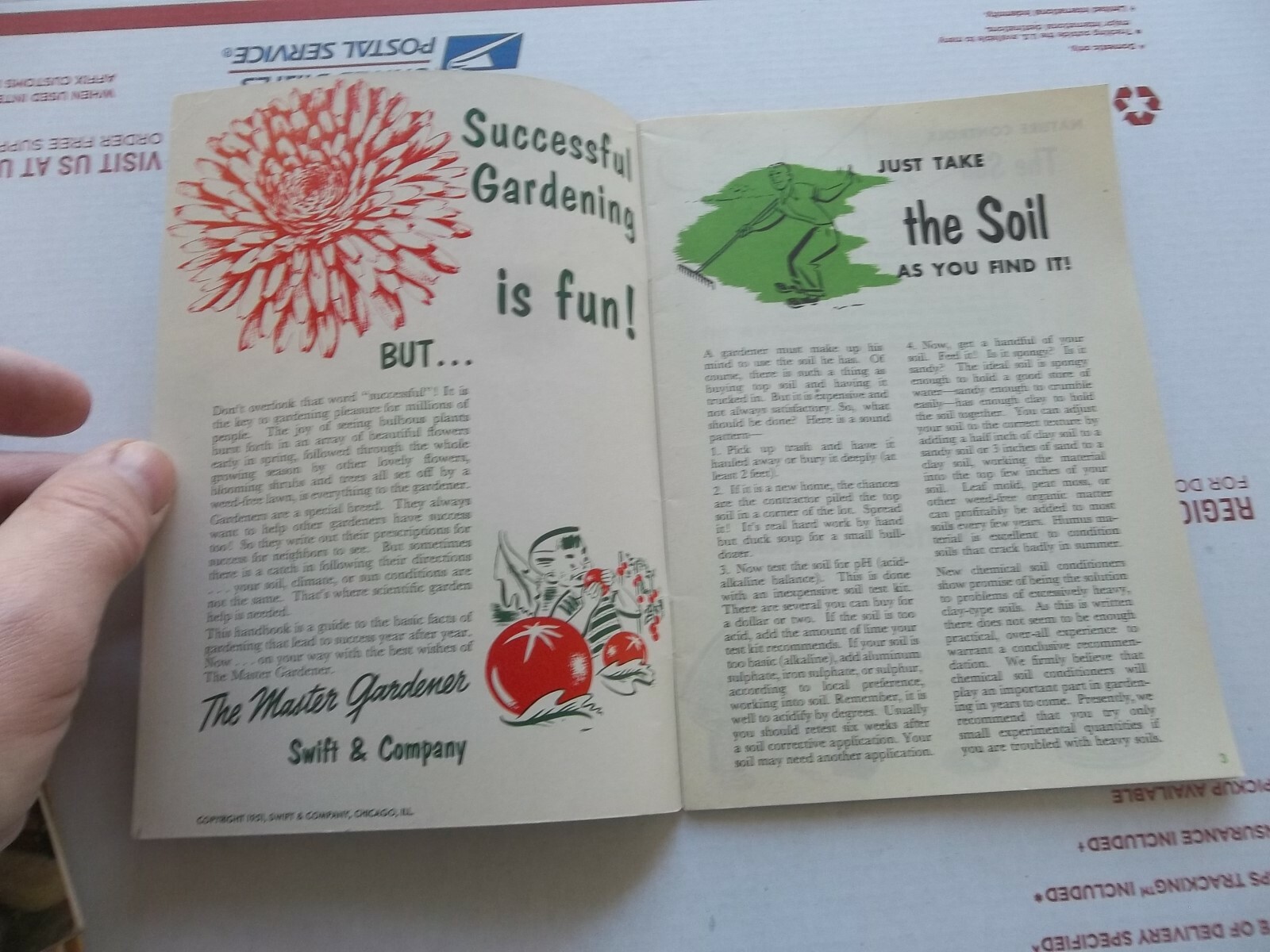 THE MASTER GARDENER How to Enjoy Gardening Success 1951 Swift & Co.