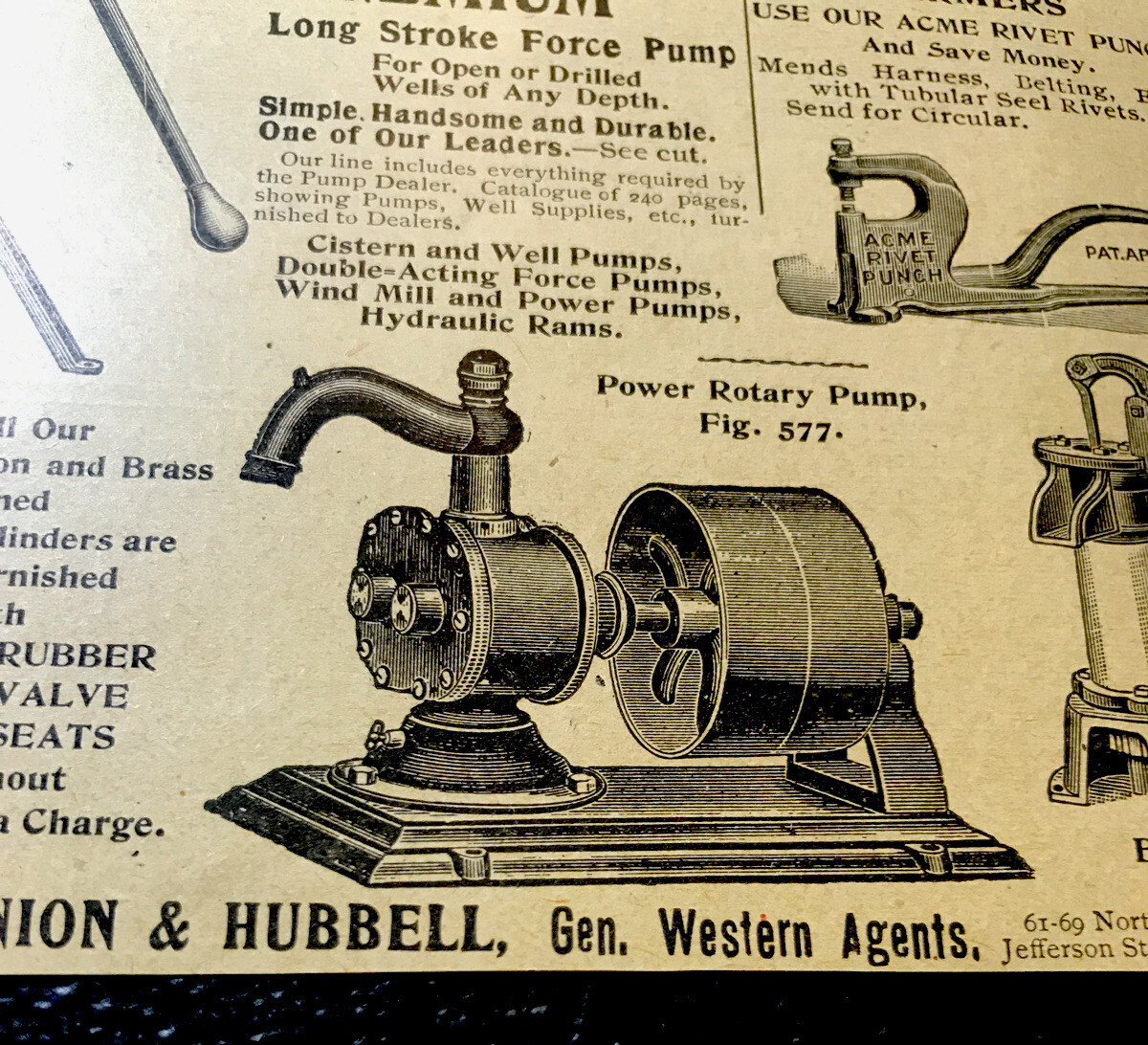 ORIGINAL 1897 Deming Pumps Farm Advertising – Salem – Ohio
