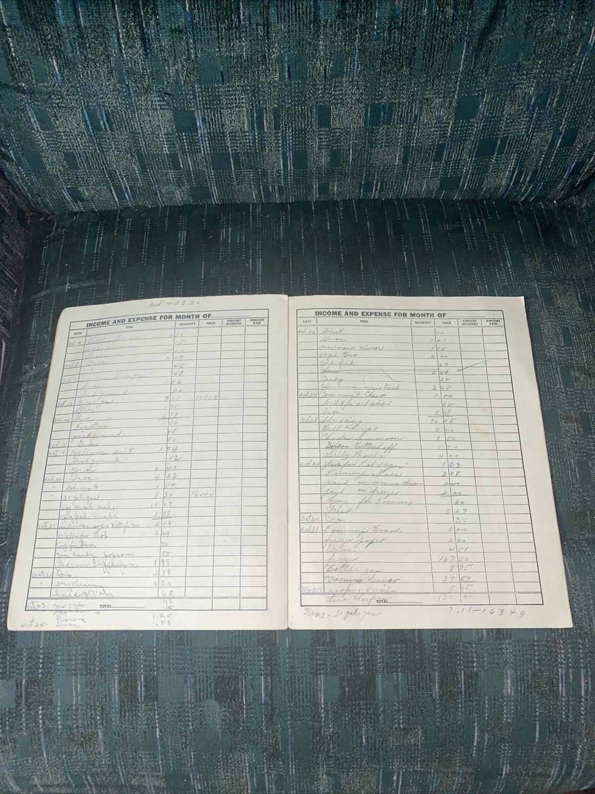 1949 Farm Record Income Tax Book Chippewa Falls Wisconsin First National Bank