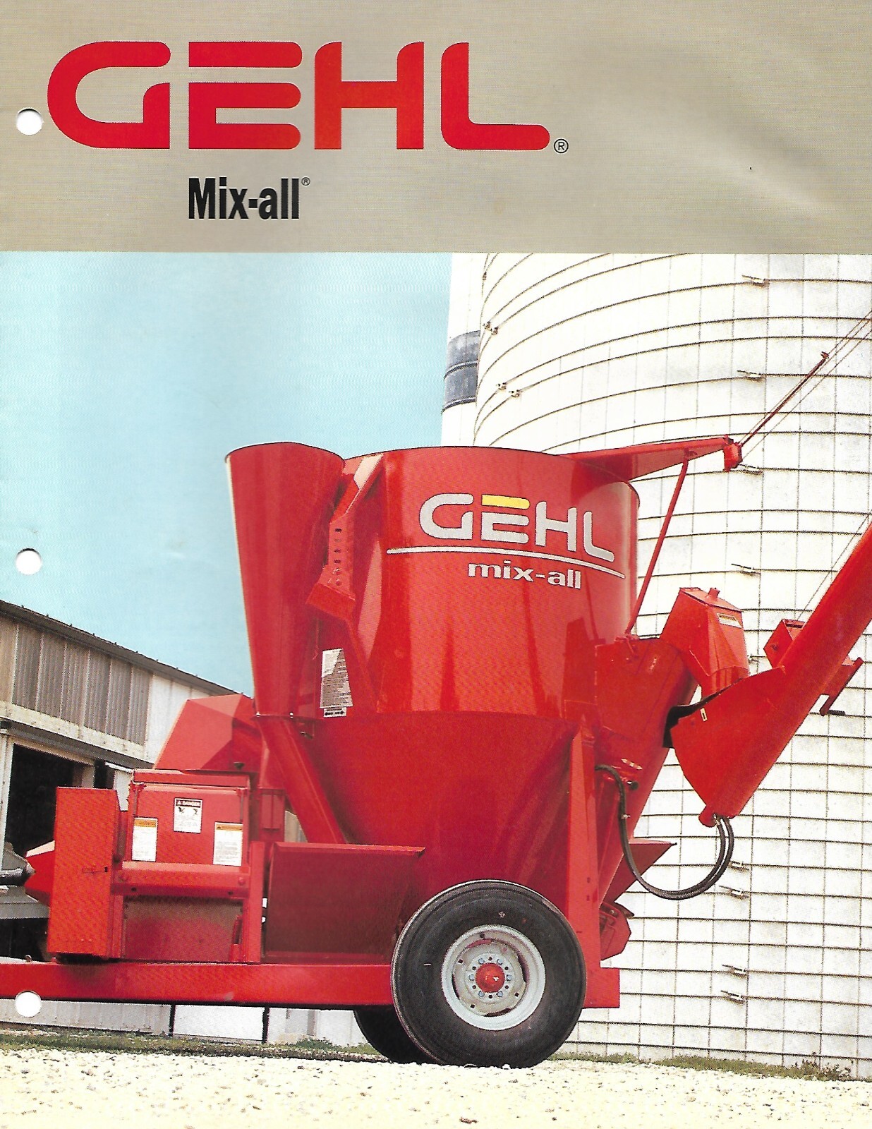 Farm Equipment Brochure – Gehl – 125 170 Mix-all – Grinder Mixer – 1997 (F8569)