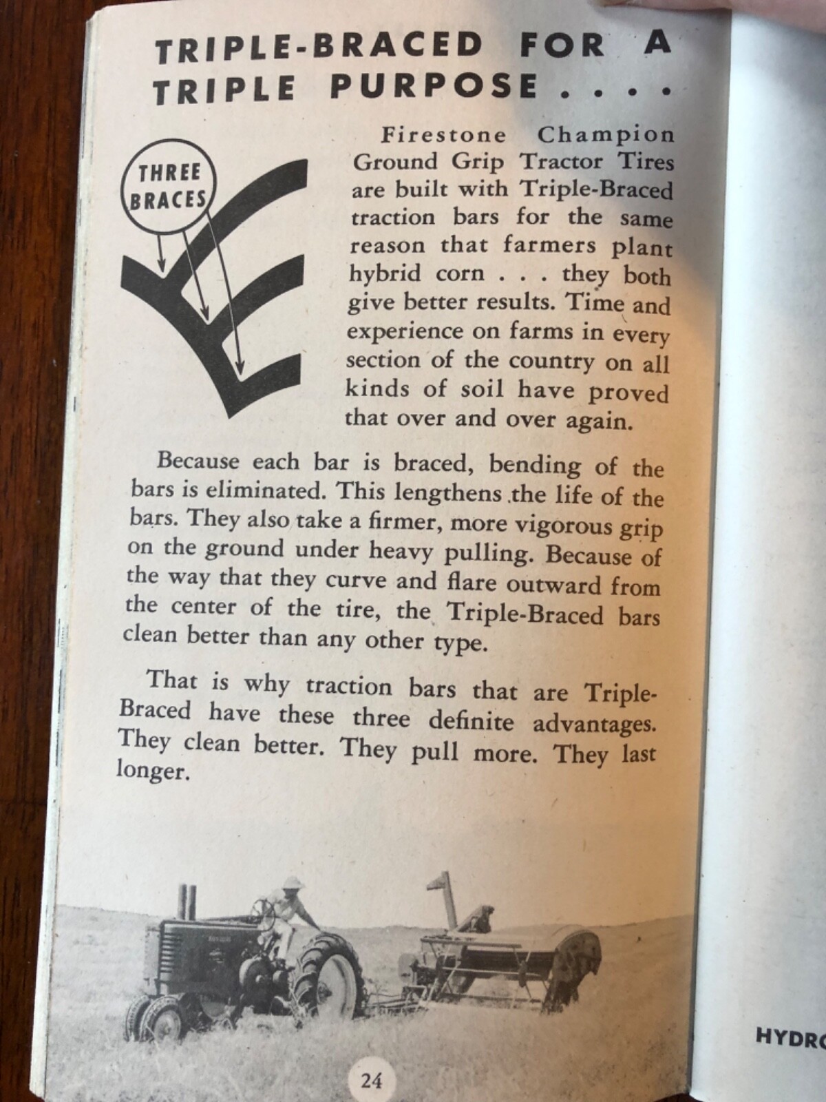 Vintage 1947-1948 FIRESTONE Farm Guide Book, Broadway Battery & Tire-Highland IL