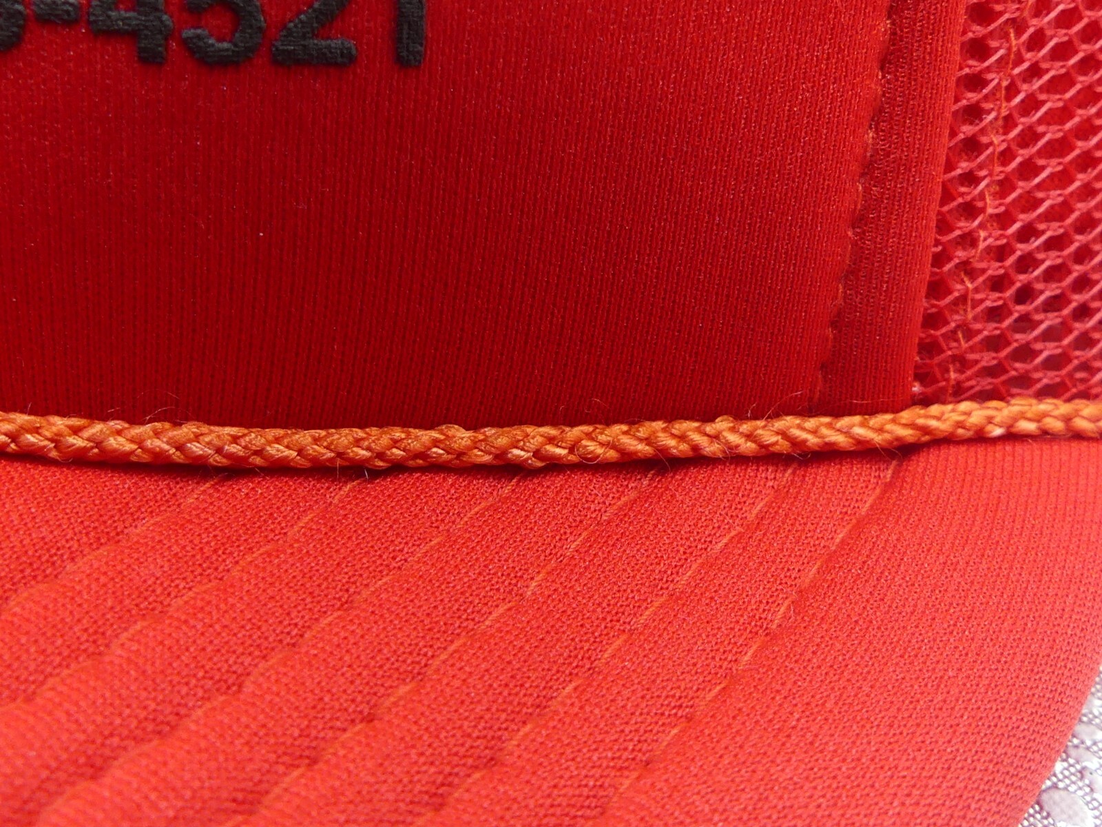 Tracy Garvin Cooperative MN Farming Services Red Black Rope Mesh Trucker Hat Cap