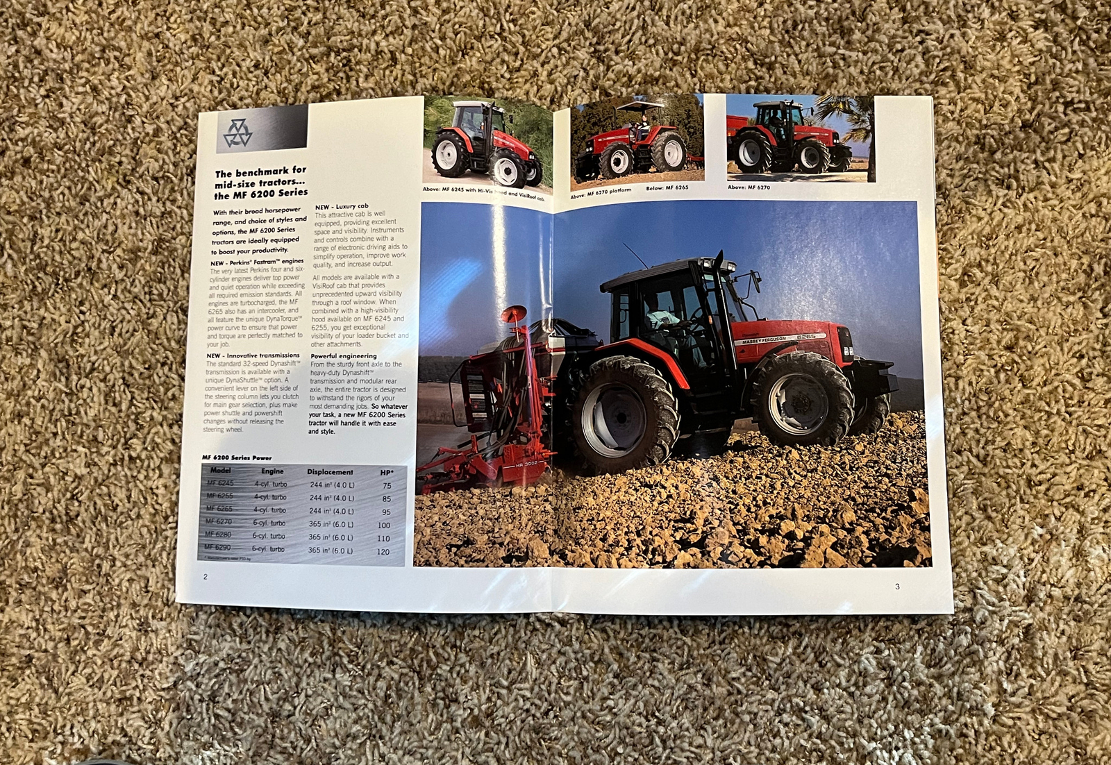 MASSEY FERGUSON BROCHURE MF 6200