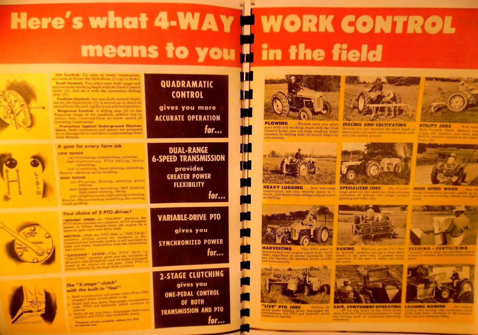 Ferguson Canadian Tractor Sales manual ,FERGUSON 35 W/Quad control