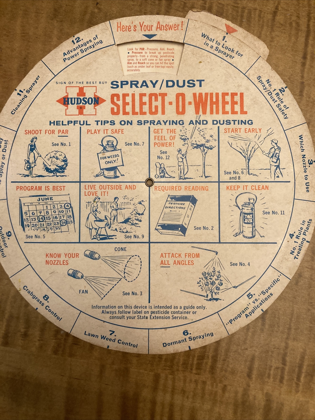 1963 H D Hudson Sprayer Manufacturing Company Advertising Select O Wheel 2120