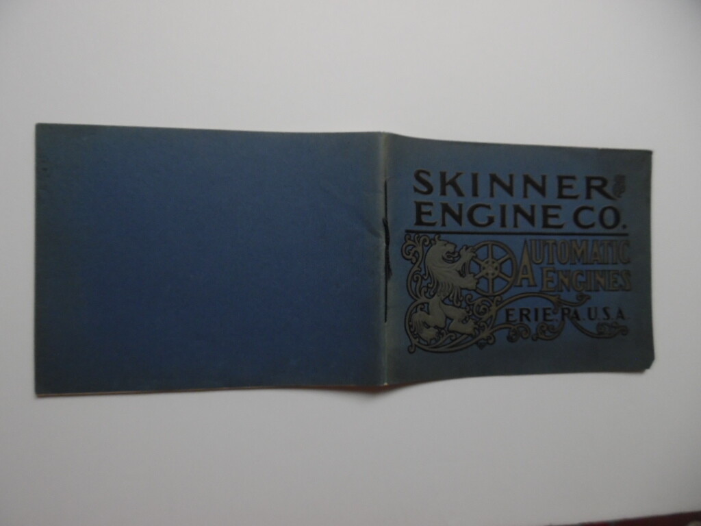 1902 Skinner Engine Company Catalog G of Automatic Engines Erie PA Antique RARE