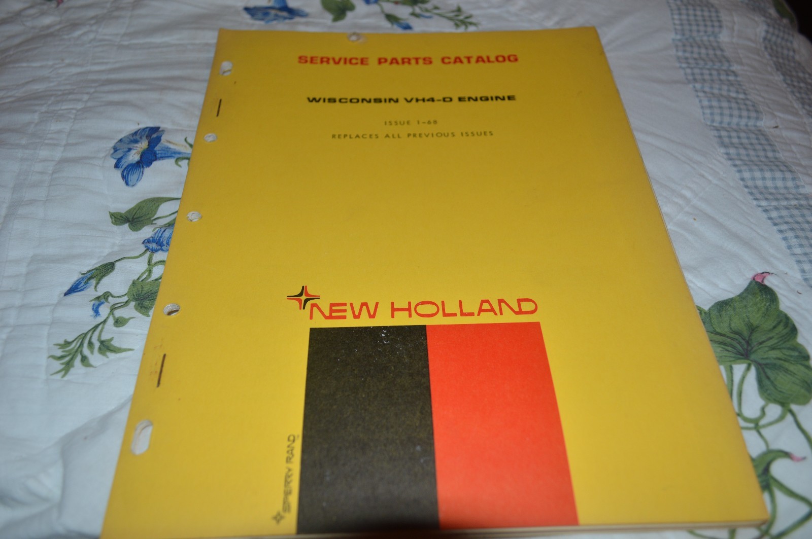 New Holland VH4-D Wisconsin Engine Dealer&rsquo;s Parts Book Manual DCPA5