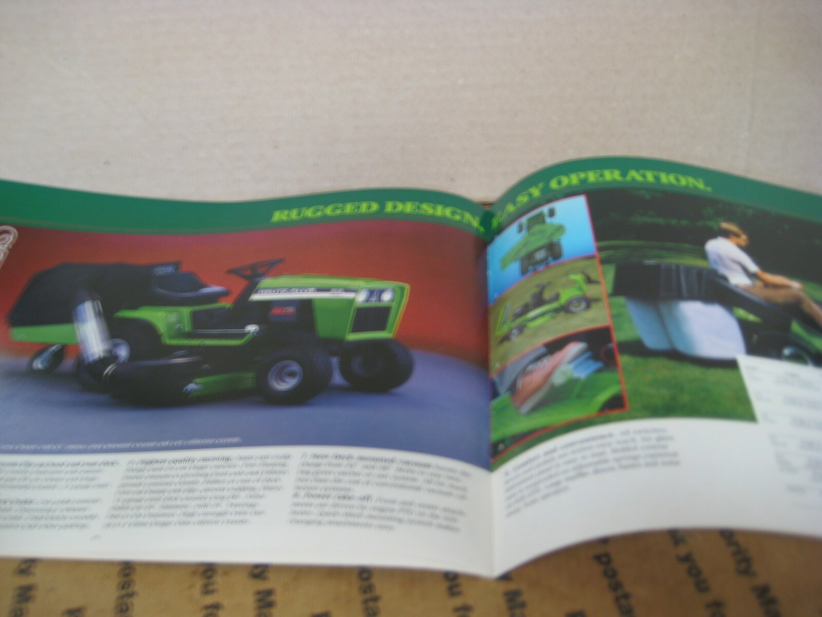 Deutz Allis Lawn & Garden Riding Equipment Sales Brochure Catalog New Old Stock