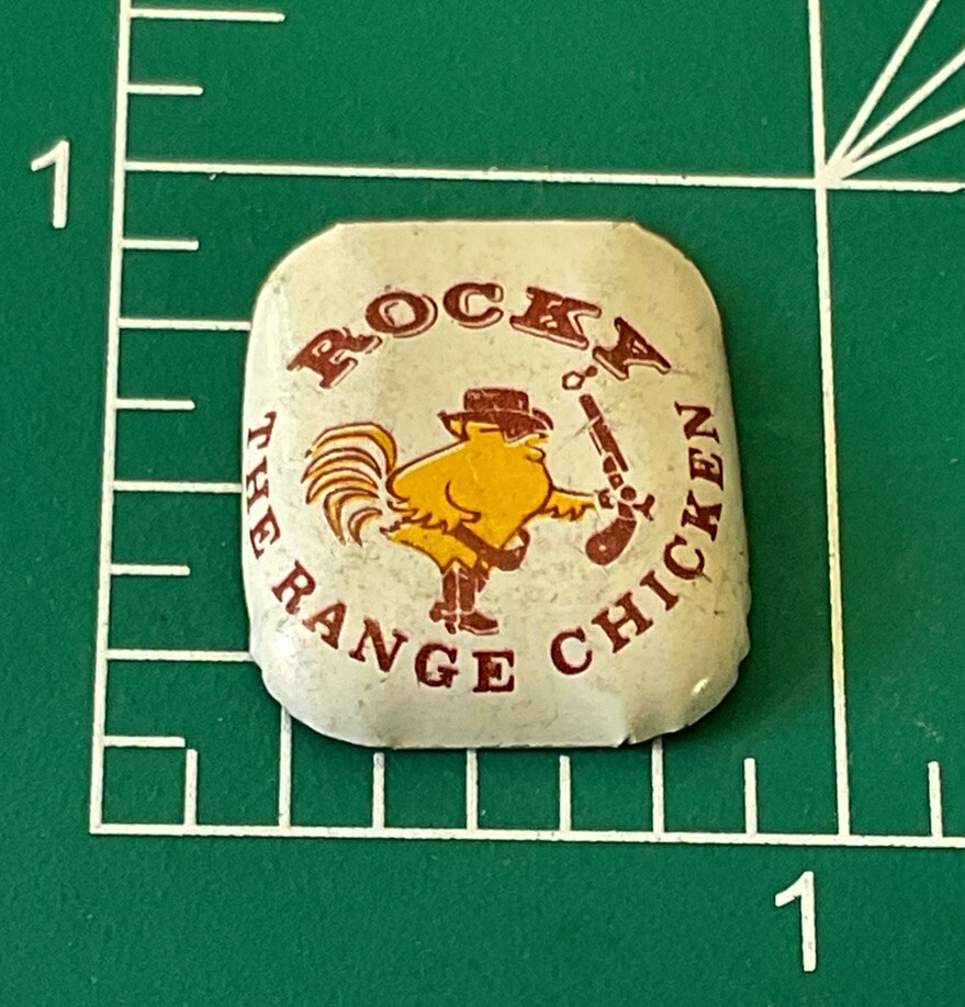 Rocky the Range Chicken Small Metal Stoffel Seal AA8