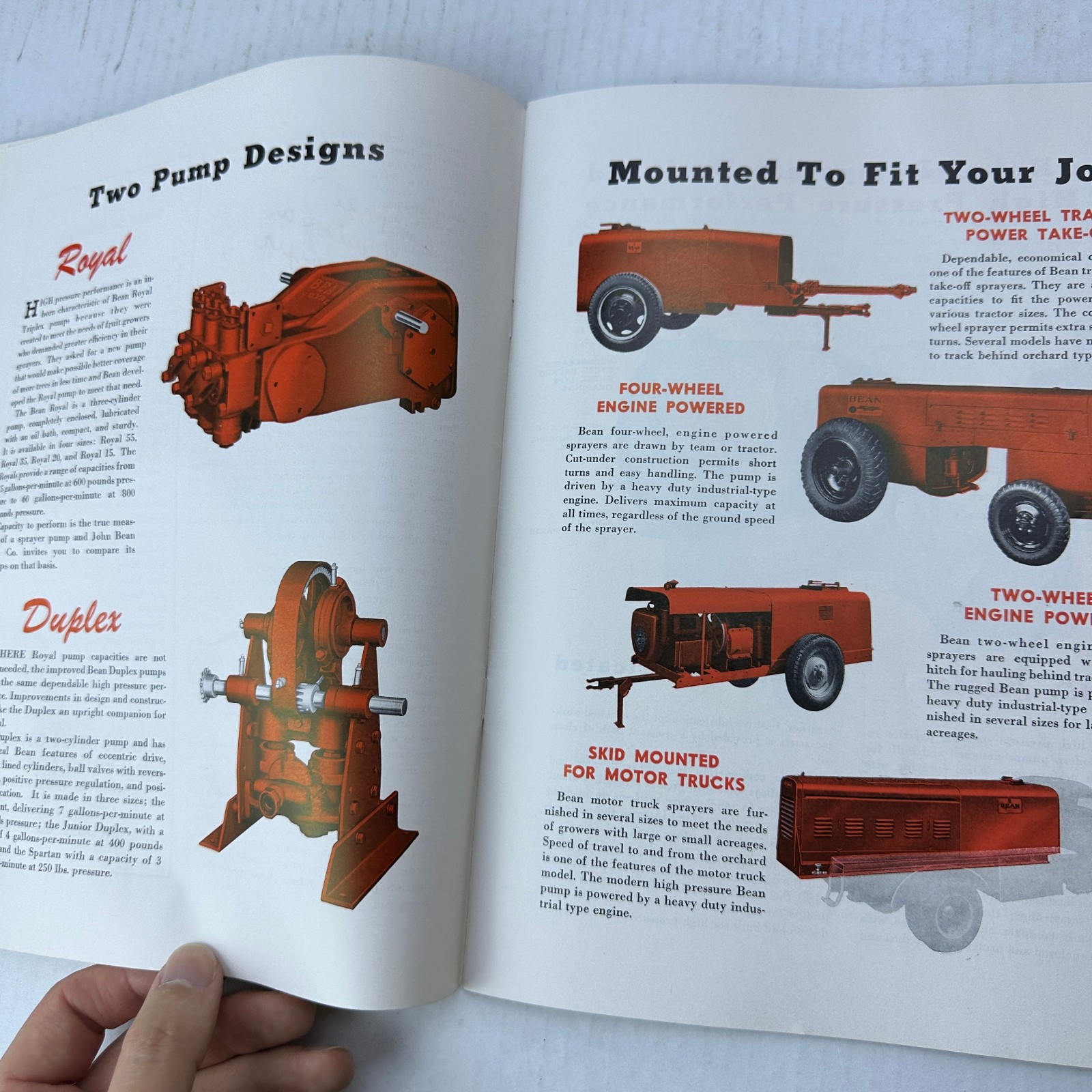 John Bean Sprayers FMC Food Machinery Corporation Catalog Lansing Michigan