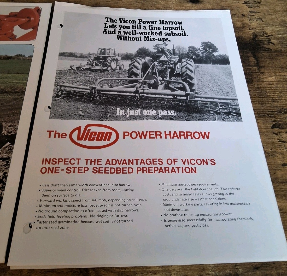 Vincon Power Harrow Brochures And Price List