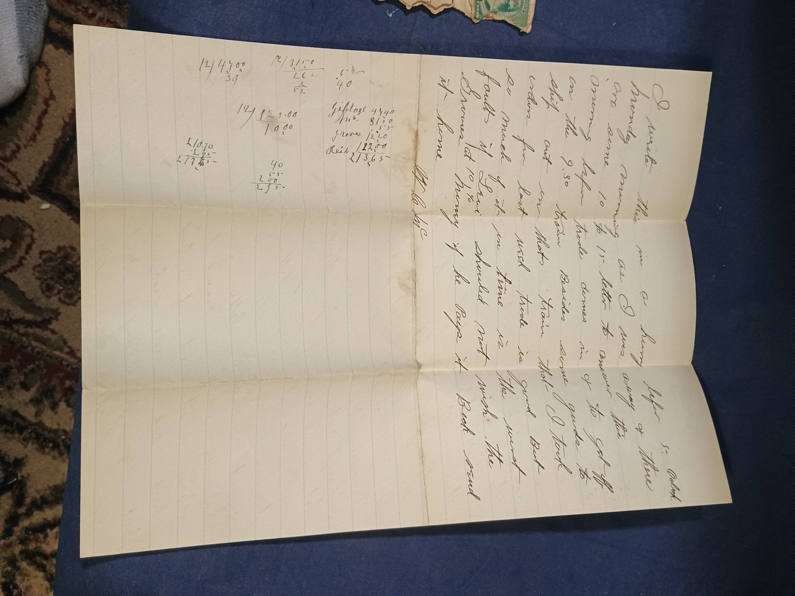 Vintage 1890 M&rsquo;EMEN & SMITH Farm Implements,Letter & Envelope