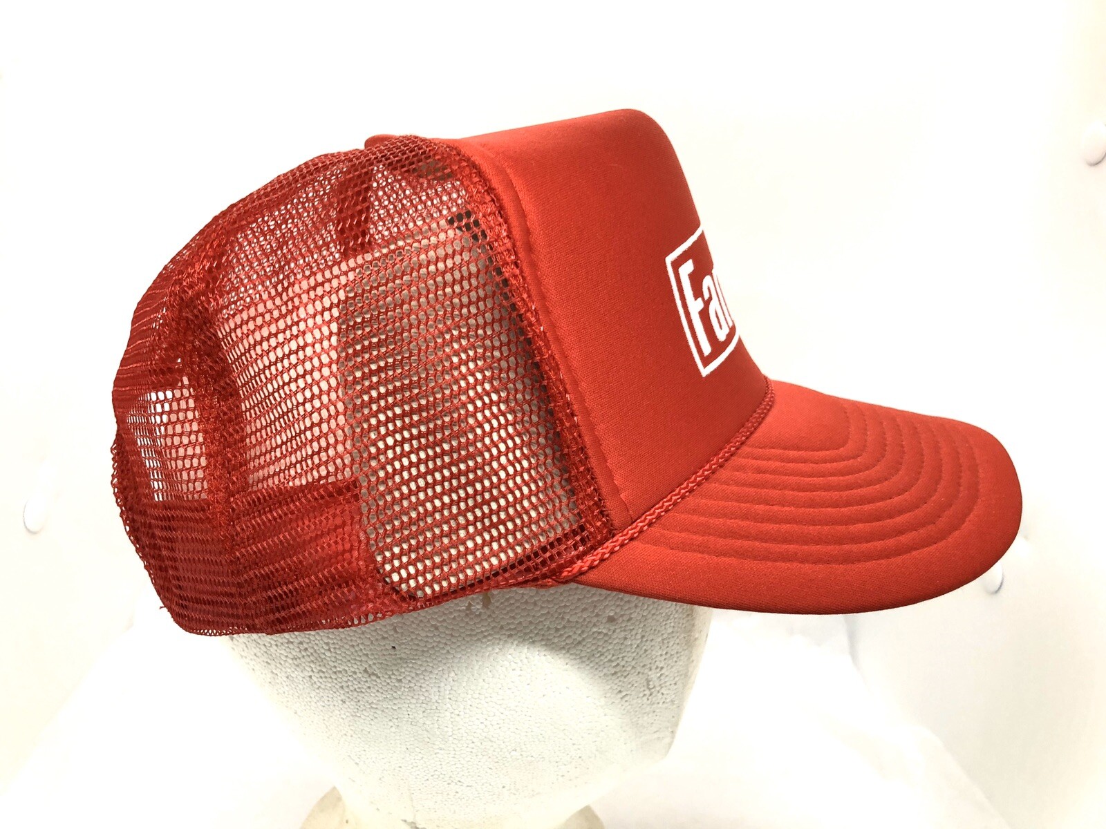 1980’S Vintage FARMALL Red Mesh Snapback Adjustable Trucker Hat / Cap – NEW
