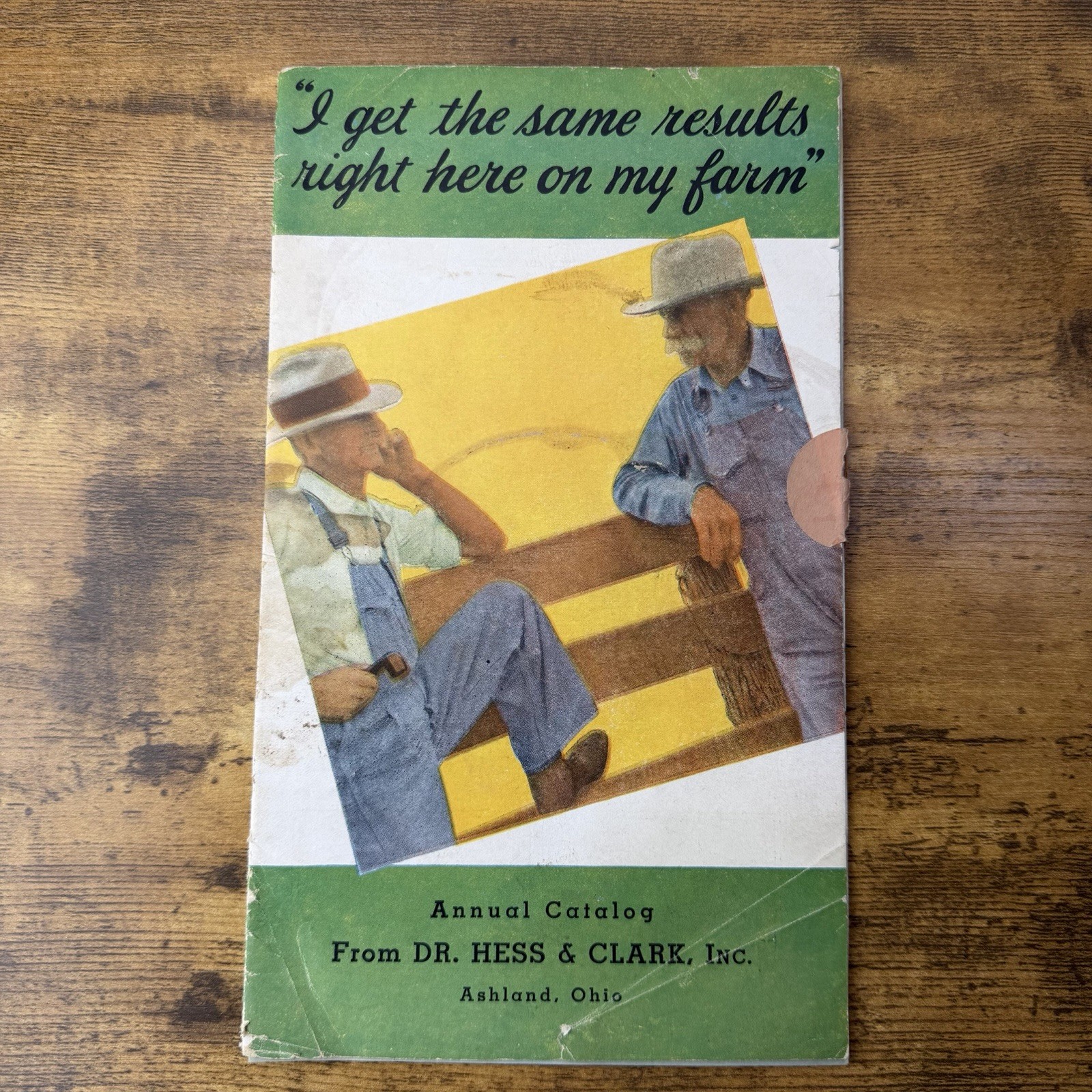 Antique 1930s Dr. Hess & Clark Annual Catalog Agriculture Ephemera + Price List