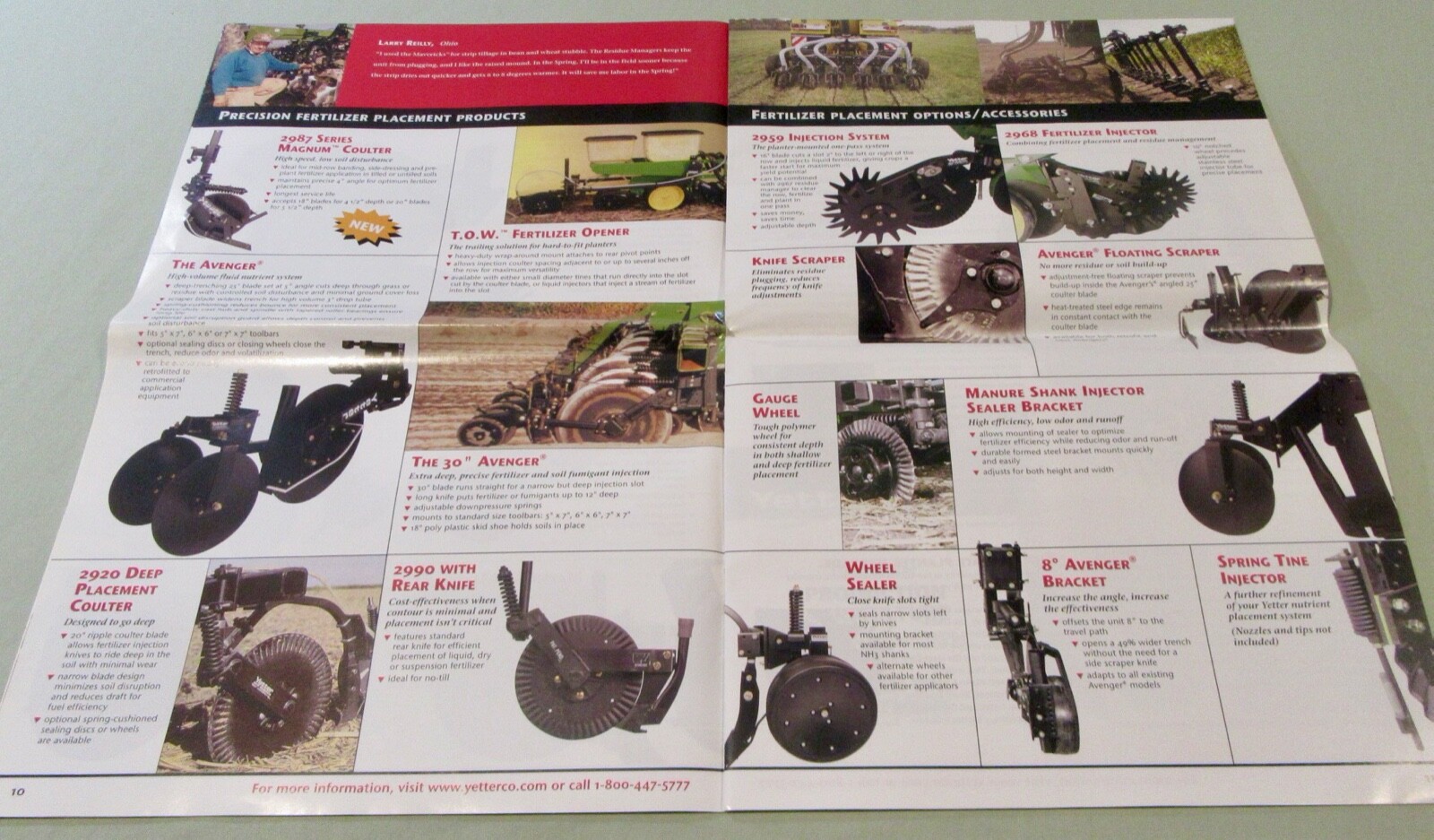 Yetter Manufacturing Co. Productivity Tools And How To Use Them Brochure (2004)