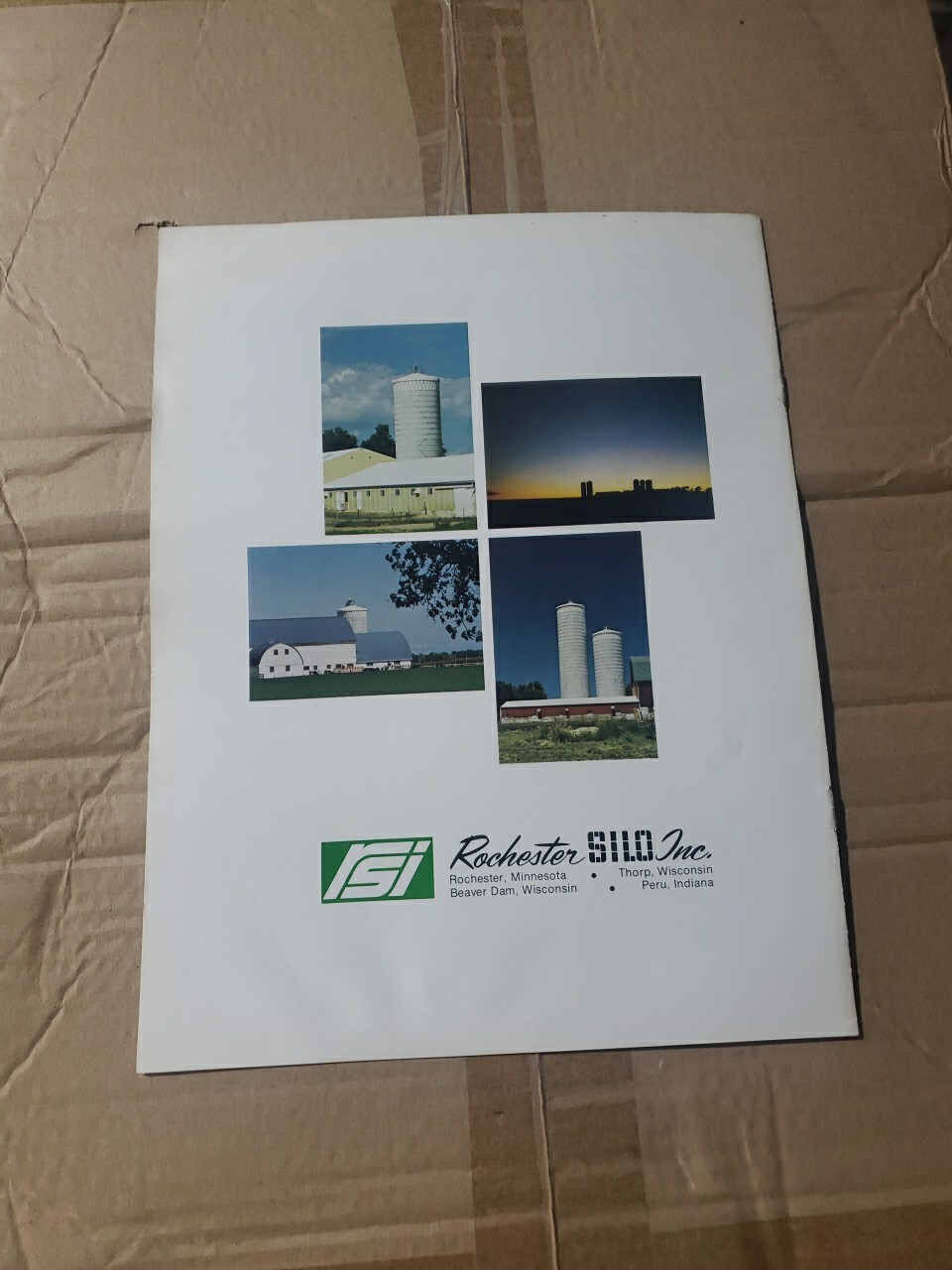 Rochester Silo Co. Farm Silo Catalog Brochure Corn Stor Vintage stave