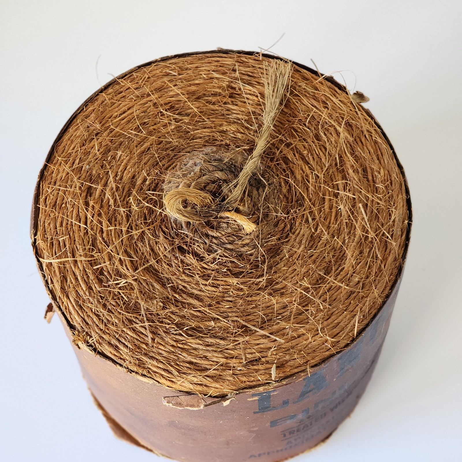 Vintage Land Mark Binder Twine Full Roll NOS Treated Mexico Western Farmhouse