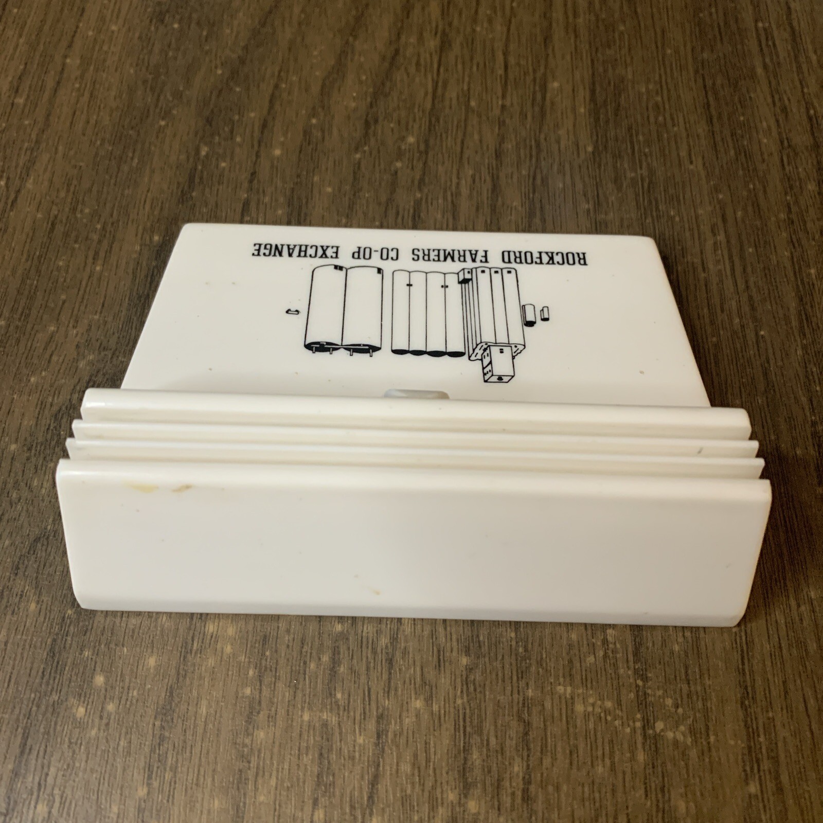 Vtg Rockford, Iowa Farmers Co-Op Exchange Pen Paper Holder (pen missing)