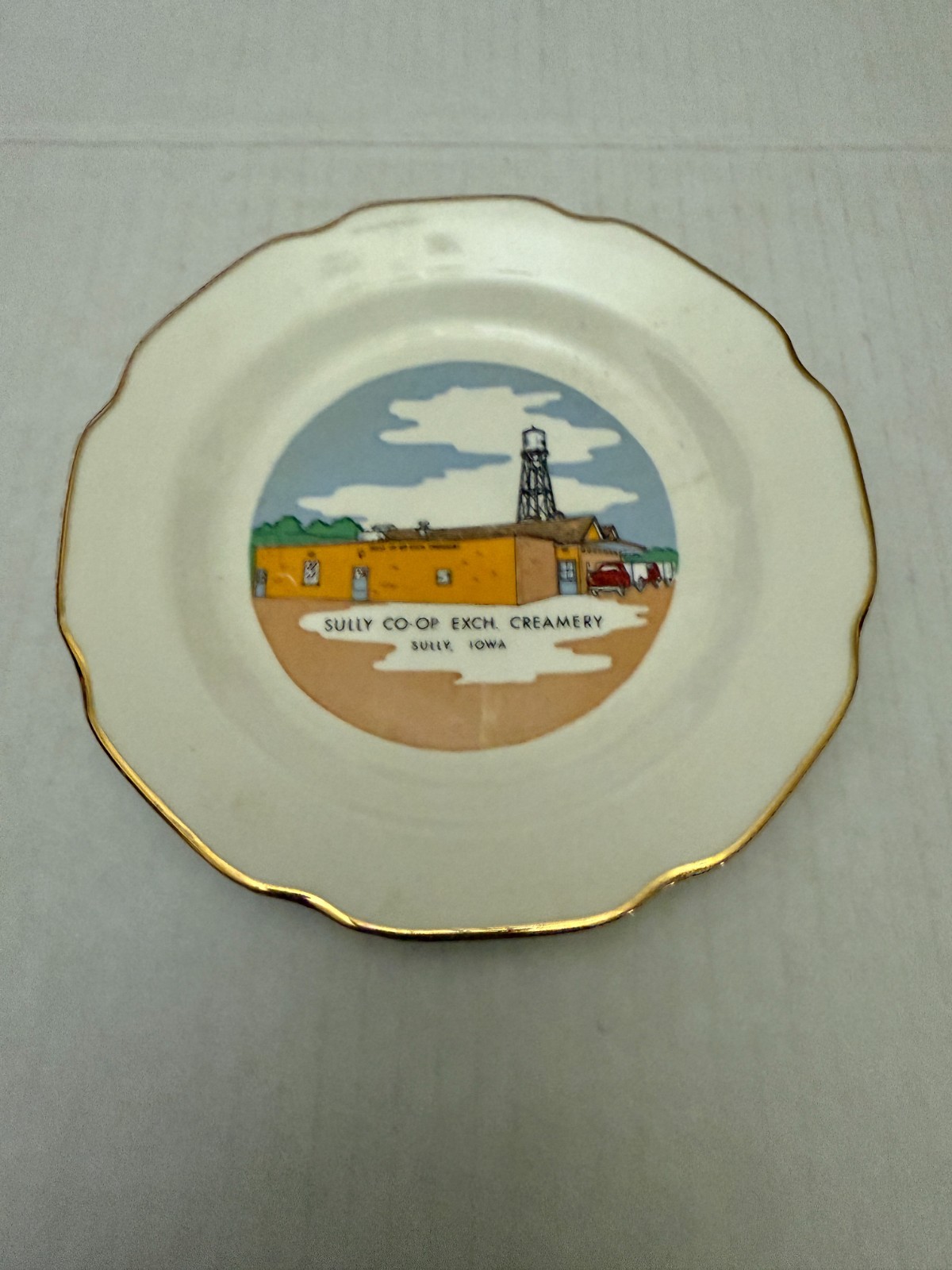 Vintage Sully CO-OP Exchange Creamery Sully Iowa Plate