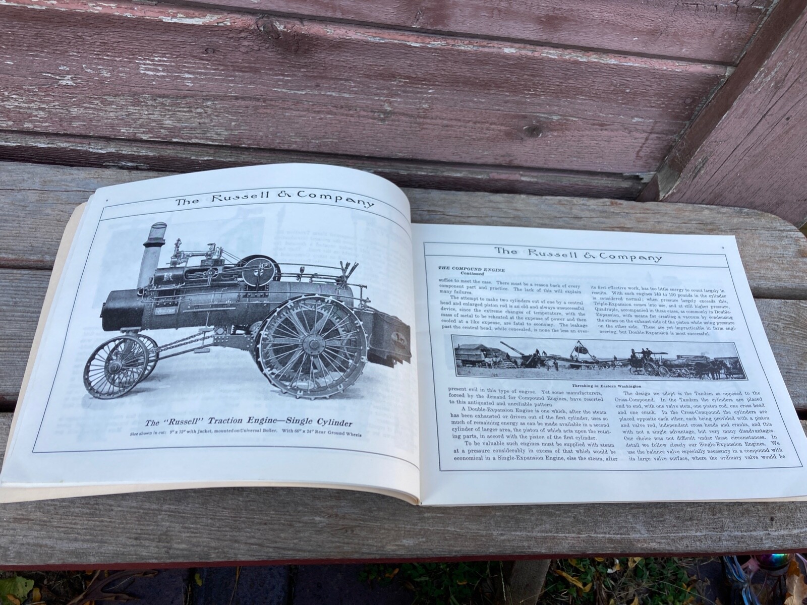 1908 The Russell Massillon Ohio Engine Threshing Machine Year Book Reprint