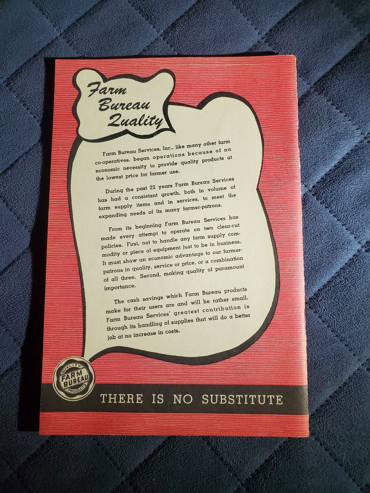 Vintage Farm Bureau Services Inc. 1951 Annual Report To Shareholders & Patrons