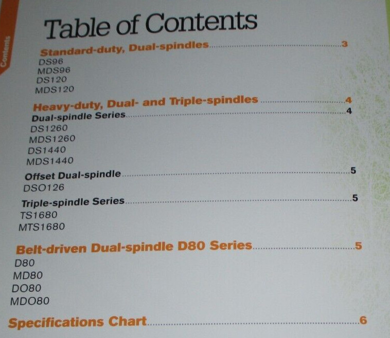 *Woods Multi-Spindle Rotary Cutter Mower Sales Brochure DS96 thru MD080 OEM 4/13