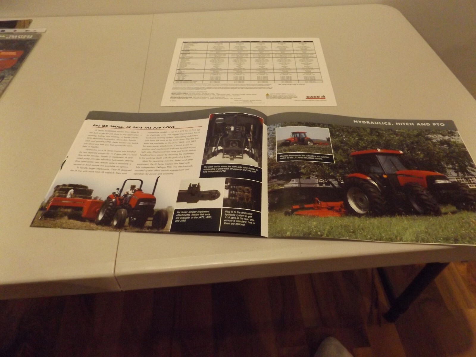 2-pc. CASE-IH JX SERIES TRACTORS , LIT # AE-496052 2002, AE-551023 2003