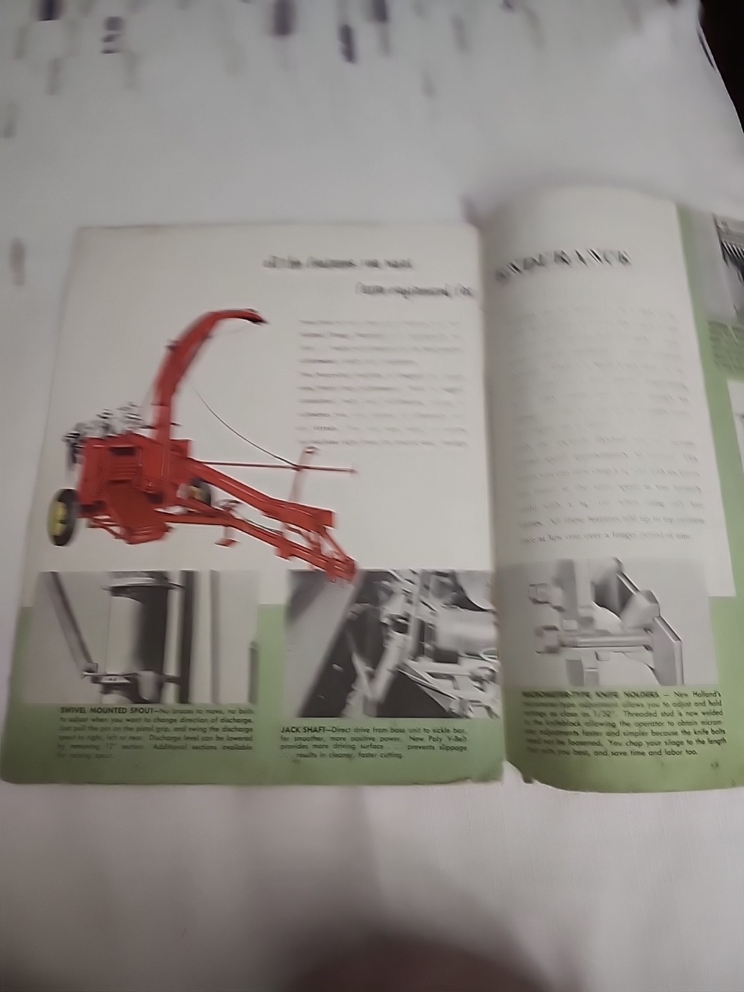 New Holland Forage Harvester Brochure Advertising 1954?