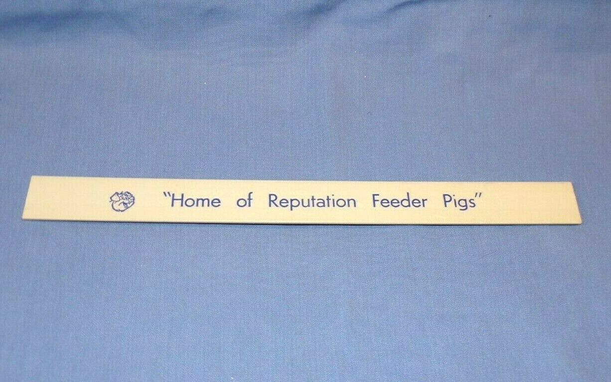 VTG Wood Ruler Advertisement Dale Melin Feeder Pig Sauk Centre MN Feed Farming