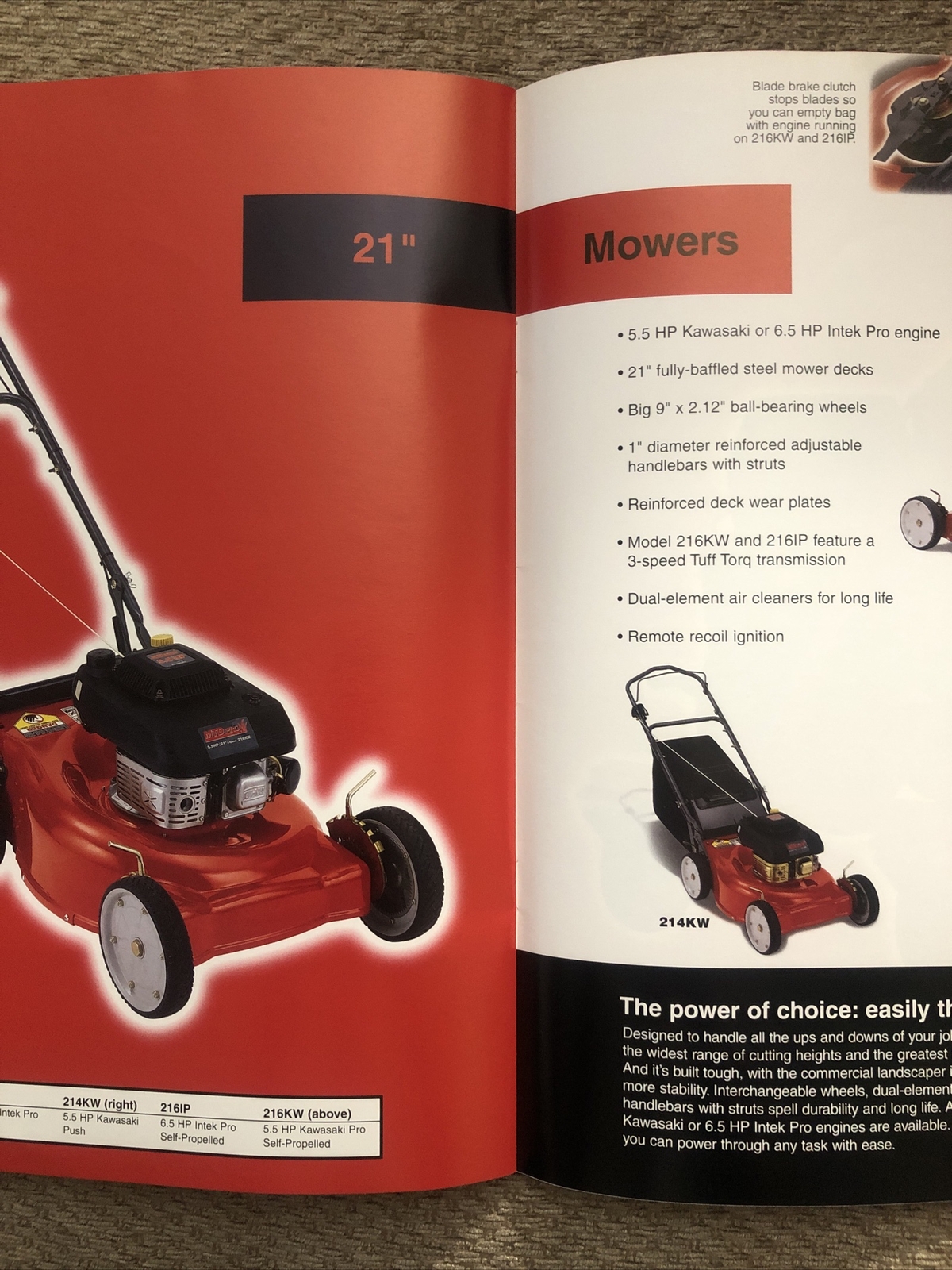 MTD Pro – professional turf equipment Brochure 11/1998 – Very Good Condition (E2