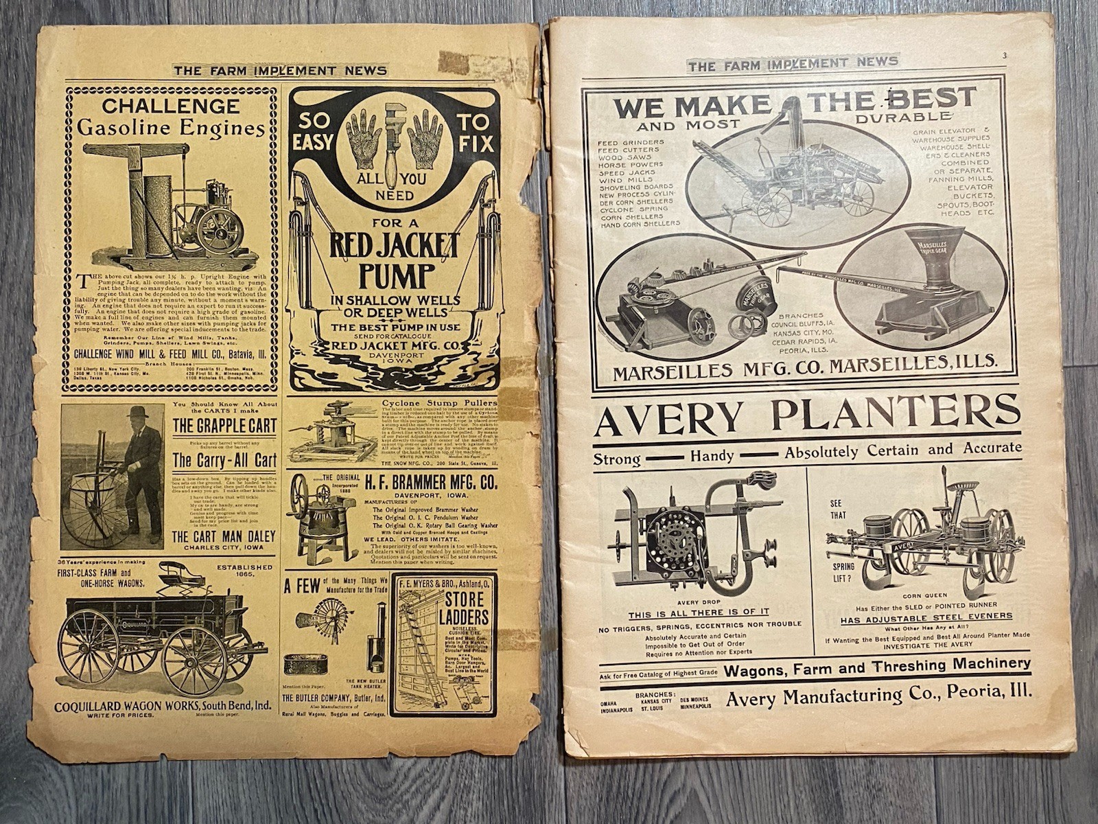 1902 The Farm Implement News Advertising Newspaper Chicago Masonic Temple