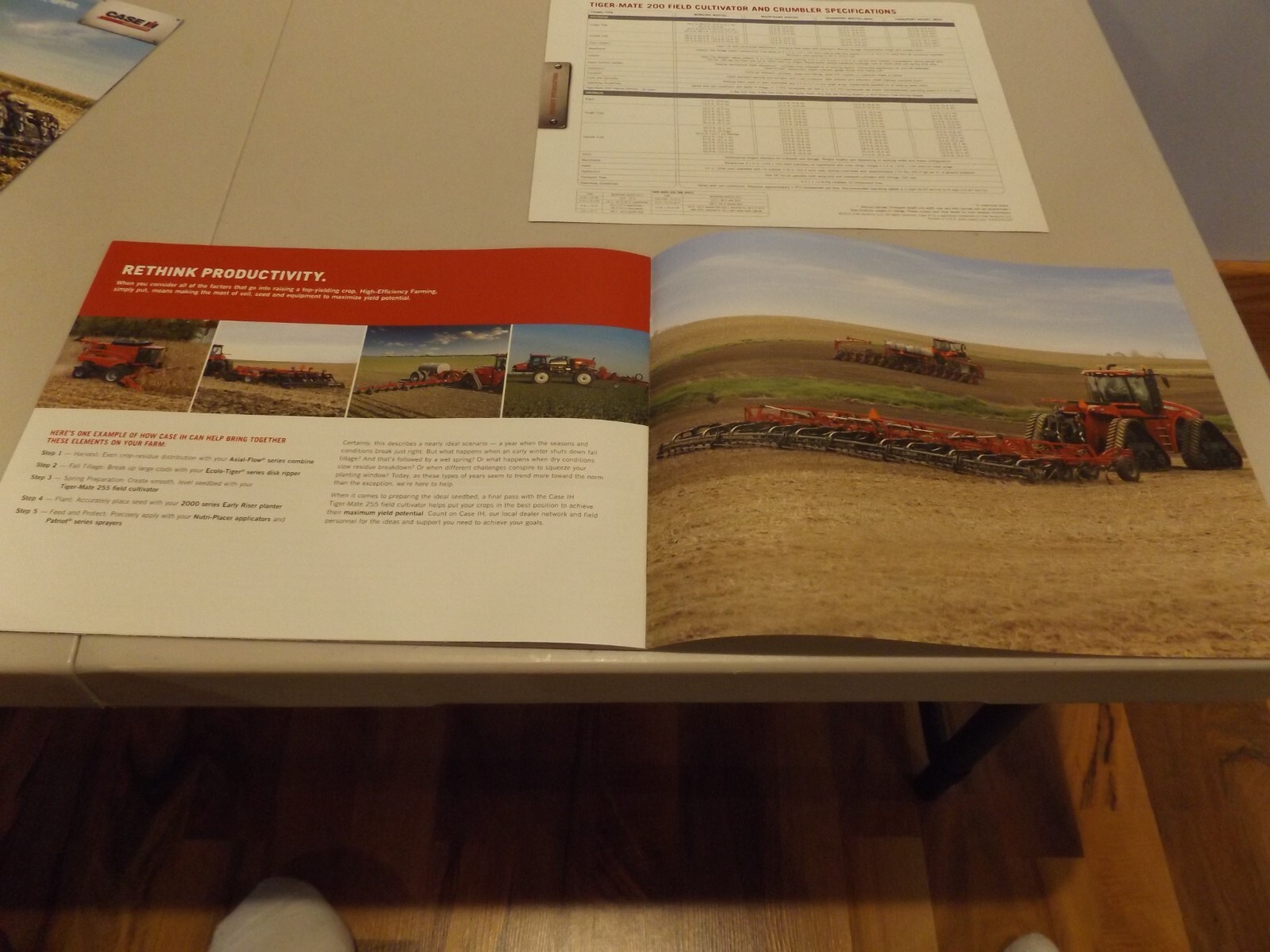 2-pc. CASE-IH TIGER-MATE 200 & 255 FIELD CULT. LIT #CIH01091301, CIH07271602,